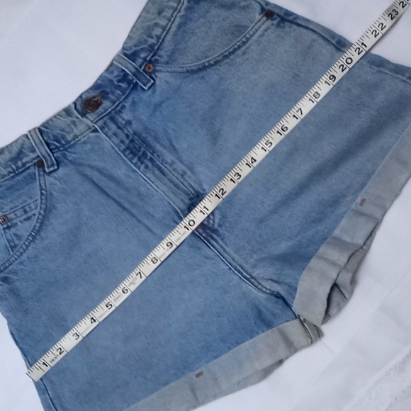 MADE IN USA Levi's Orange Tab 954 100% Cotton Distressed Denim Shorts *VINTAGE* - Picture 8 of 16